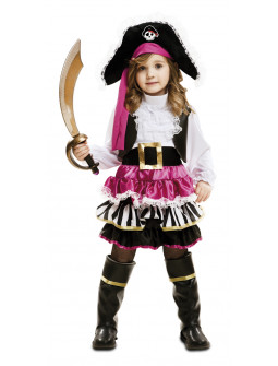 Disfraz de Pirata Rosa para Niña