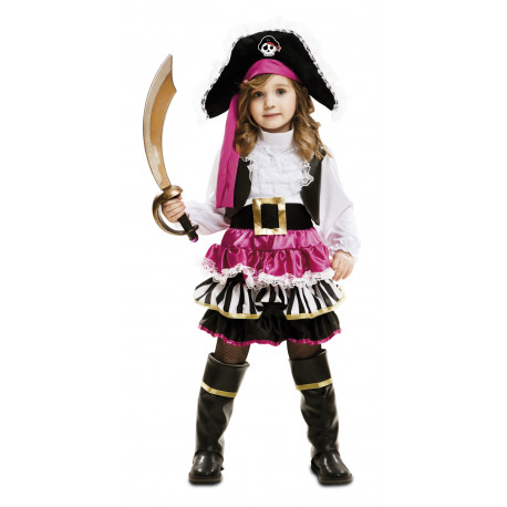 Disfraz de Pirata Rosa para Niña