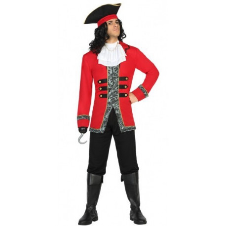 Disfraz de Pirata Rojo para hombre