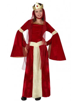 Disfraz de Niña Princesa Medieval