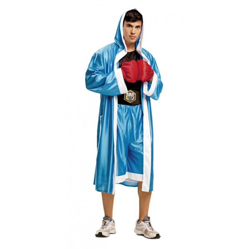 guisante bordillo Decepción Disfraz de Boxeador Azul para Hombre | Comprar Online