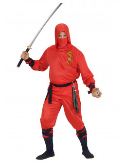 Disfraz de Dragon Ninja Rojo para adulto