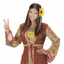 Peluca Hippie con flor