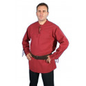 Camisa Medieval Granate Hombre