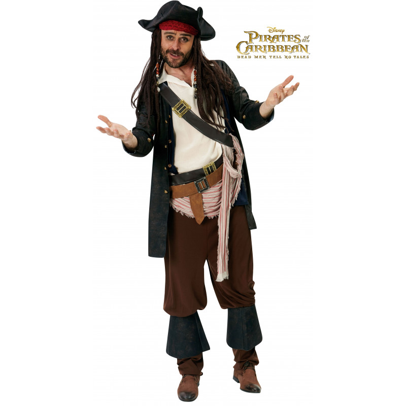 explique Sustancialmente Complejo Disfraz de Jack Sparrow Premium para Hombre | Comprar