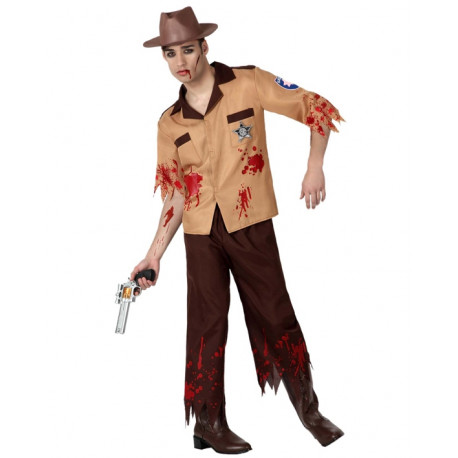 Disfraz de plicia Zombi - The Walking Dead -