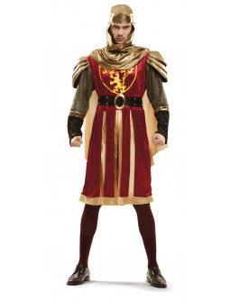 Disfraz de Cruzado Medieval Rojo para Hombre