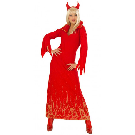 Disfraz Largo de Diablo para Mujer