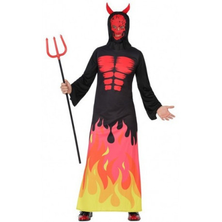 Disfraz de Demonio con llamas