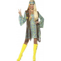 Disfraz de Hippie con Chaleco para Mujer