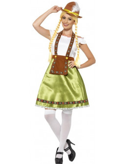 Disfraz de Tirolesa Oktoberfest Verde para Mujer