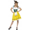 Disfraz de Tirolesa Oktoberfest Amarilla para Mujer