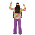 Disfraz de Hippie con chaleco para hombre