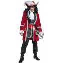Disfraz de Capitán Pirata Rojo para Hombre