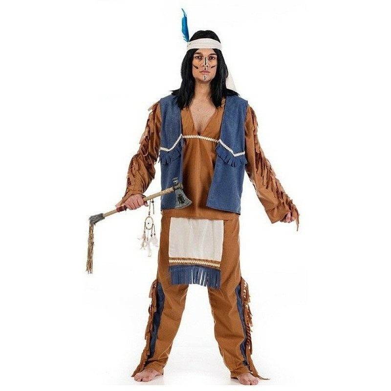 barba heredar Fructífero Disfraz de Indio Apache con Chaleco | Comprar Online