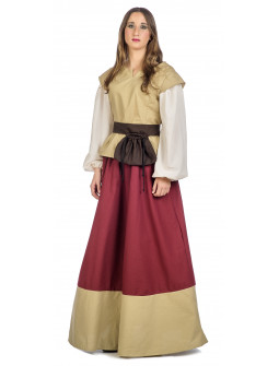 Vestido de Campesina Medieval Rosa