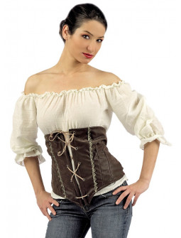 Camisa con Corpiño Medieval para Mujer