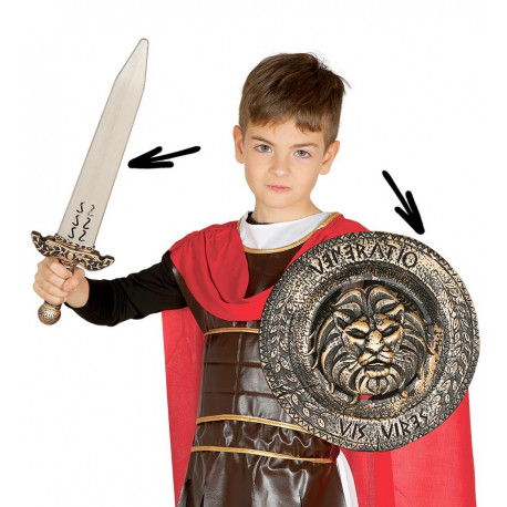 Espada y Escudo Romanos para Niños