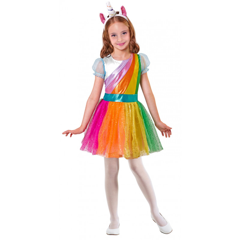Absay Si puño Disfraz de Unicornio Arcoiris para Niña | Comprar Online