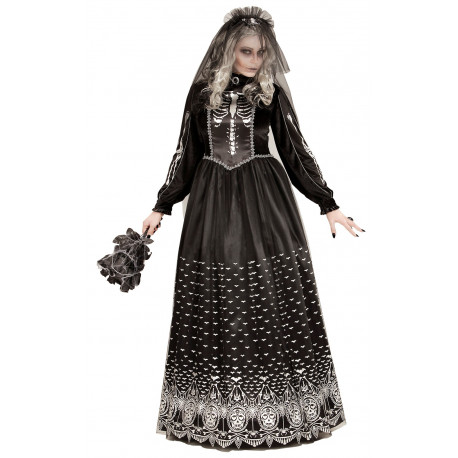 superficie Retencion carro Disfraz de Novia Esqueleto para Mujer | Comprar Online