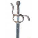 Espada Felipe II Metálica Plateada Envejecida