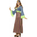 Disfraz de Hippie Azul en Talla Grande para Mujer