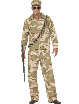 Disfraz de Comando Militar del Desierto para Hombre