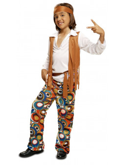 Disfraz de Hippie con Chaleco para Niño