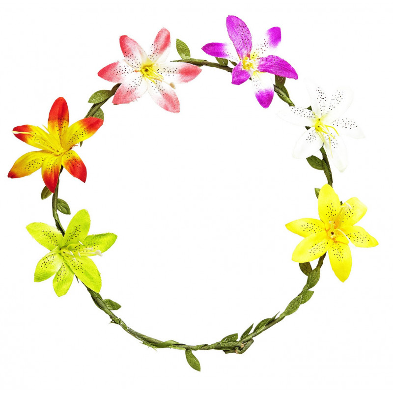 Diadema de Flores Coloridas Hawaianas | Comprar Online