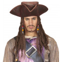 Sombrero Pirata de Polipiel con Rastas