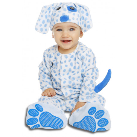 Disfraz de Perrito Azul para Bebé con Chupete