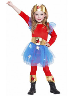 Disfraz de Wonder Girl para Niña