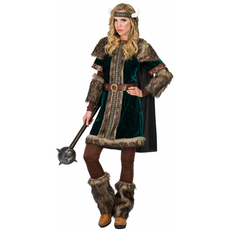 Disfraz de vikingo danés para mujer