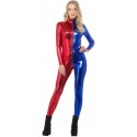 Malla de Harley Quinn Roja y Azul para Mujer