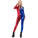 Malla de Harley Quinn Roja y Azul para Mujer