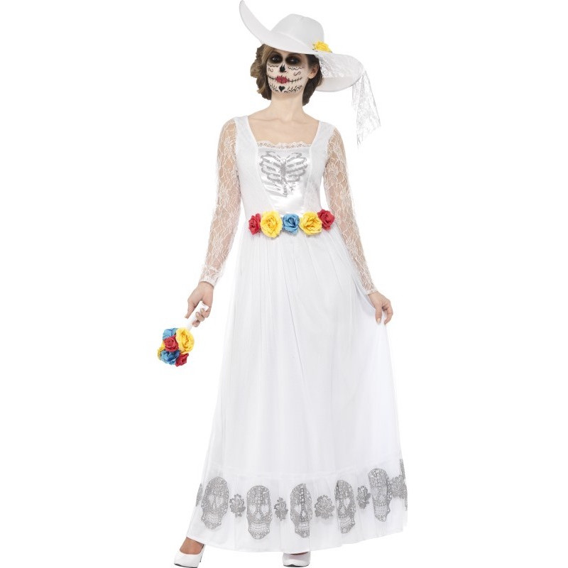 Disfraz de Novia Catrina Blanca para Mujer | Comprar Online