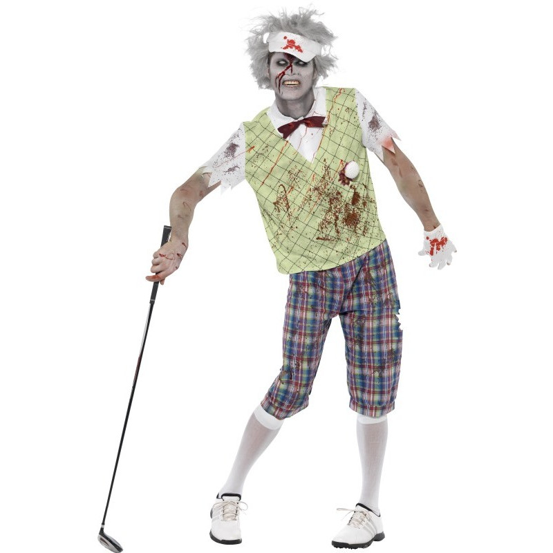 Disfraz de Golfista Zombi para Hombre | Comprar Online