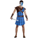 Disfraz de Guerrero Escocés Azul para Hombre
