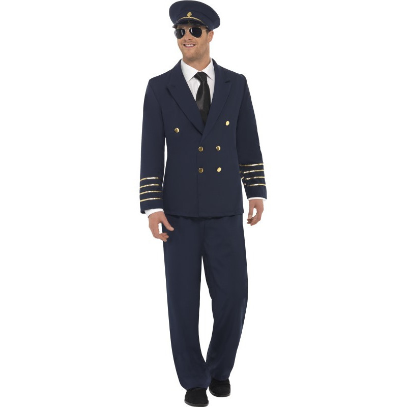 sobras Antología Restricción Disfraz de Piloto Capitán de Avión para Hombre | Comprar
