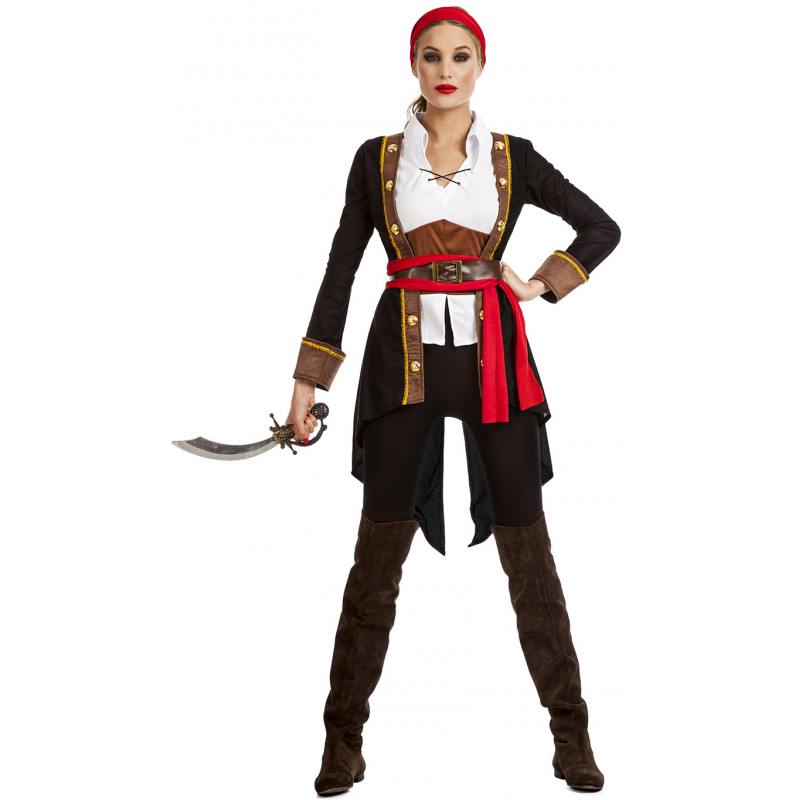 Disfraz Mujer - Disfraz De Pirata Para Mujer Talla Grande Di