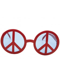 Gafas con el Símbolo de la Paz Rojas