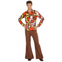 Camisa Disco Años 70 Multicolor para Hombre