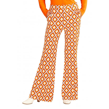 Pantalones de Campana Disco Años 70 para Mujer