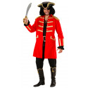 Disfraz de Capitán Pirata Rojo para Adulto