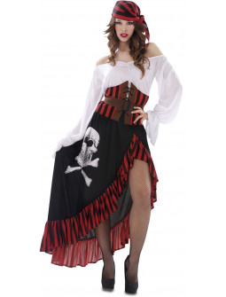 Disfraz de Pirata Largo para Mujer