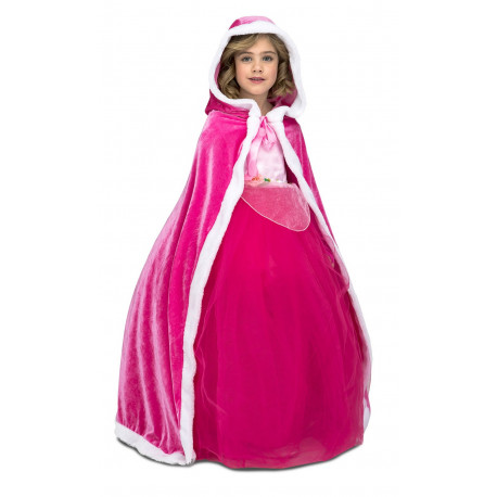 Capa Rosa de Princesa Infantil