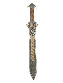 Espada Vikinga Decorada con Calaveras