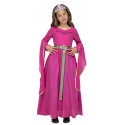 Disfraz de Princesa Medieval Rosa Infantil
