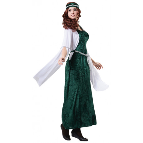 Disfraz de Princesa del Medievo Verde para Mujer