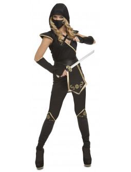 Disfraz de Ninja Negro para Mujer